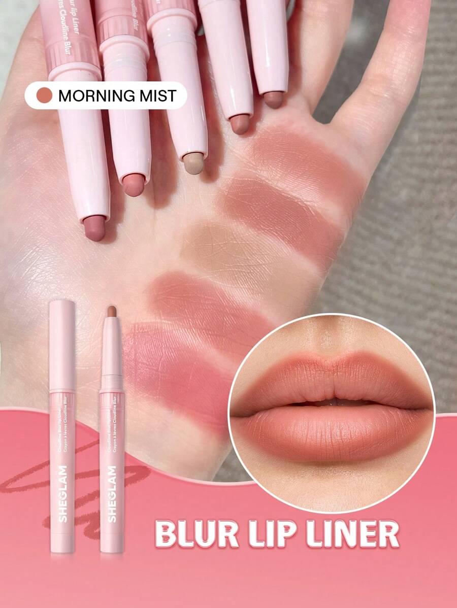 SHEGLAM Cloudline Blur Lip Liner - Ember Cloud | Smooth Matte & Soft-Focus Lip Contour
