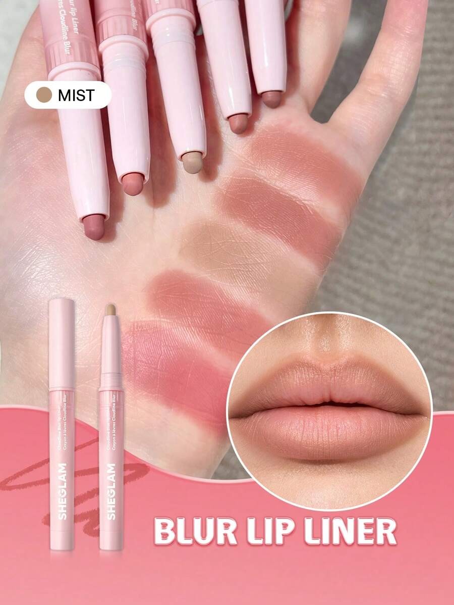SHEGLAM Cloudline Blur Lip Liner - Ember Cloud | Smooth Matte & Soft-Focus Lip Contour