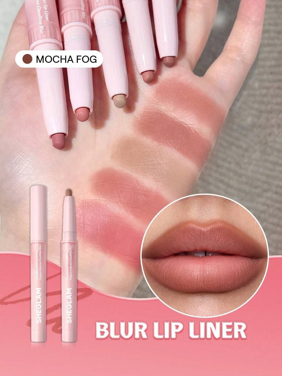 SHEGLAM Cloudline Blur Lip Liner - Ember Cloud | Smooth Matte & Soft-Focus Lip Contour