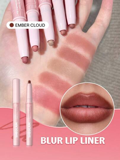 SHEGLAM Cloudline Blur Lip Liner - Ember Cloud | Smooth Matte & Soft-Focus Lip Contour