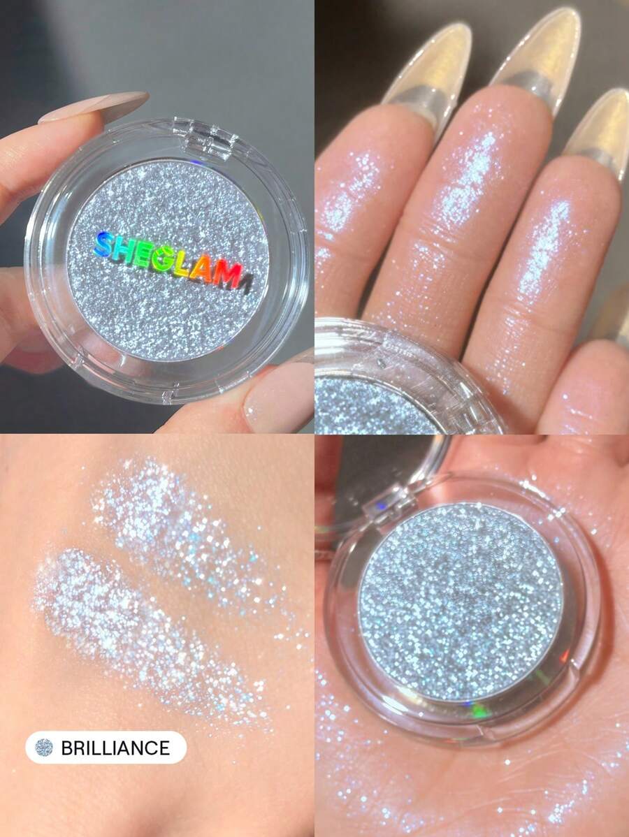 SHEGLAM Enigma Sparkly Eyeshadow - Pure | Multi-Tone High-Shine Glitter Powder
