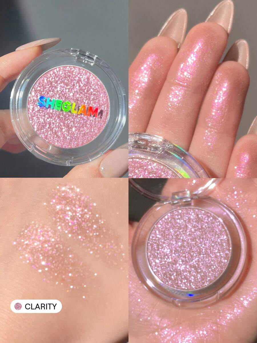 SHEGLAM Enigma Sparkly Eyeshadow - Pure | Multi-Tone High-Shine Glitter Powder