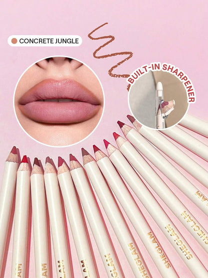 SHEGLAM Lip Facts Lip Liner - Brazen | High-Pigment Creamy Matte Contour Pencil