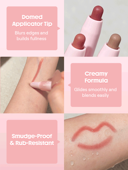 SHEGLAM Cloudline Blur Lip Liner - Ember Cloud | Smooth Matte & Soft-Focus Lip Contour