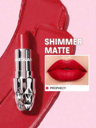 SHEGLAM Velvet Shimmer Matte Lipstick – Long-Lasting Silky Smooth Lip Color