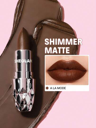 SHEGLAM Velvet Shimmer Matte Lipstick – Long-Lasting Silky Smooth Lip Color