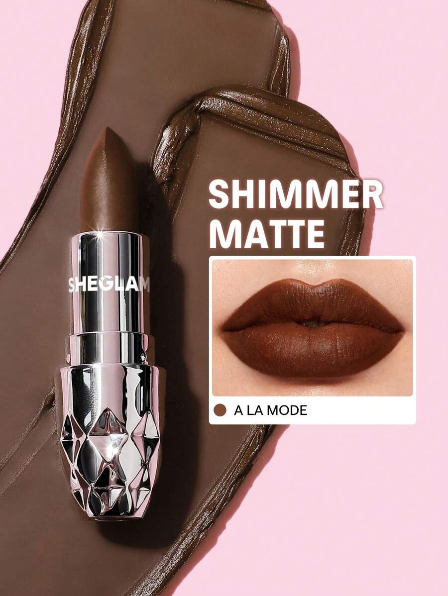 SHEGLAM Velvet Shimmer Matte Lipstick – Long-Lasting Silky Smooth Lip Color