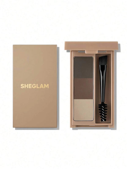 SHEGLAM Brow Palette – Blendable Eyebrow Pomade for Soft Defined Brows