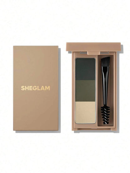 SHEGLAM Brow Palette – Blendable Eyebrow Pomade for Soft Defined Brows
