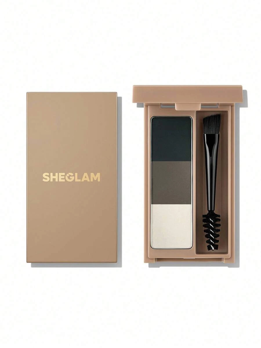 SHEGLAM Brow Palette – Blendable Eyebrow Pomade for Soft Defined Brows