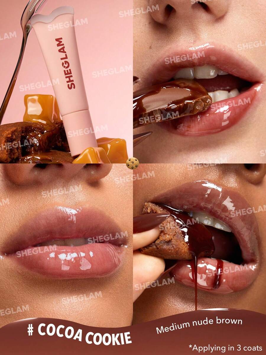 SHEGLAM Moisturizing Lip Gloss – Clear Watery Mirror Shine Lip Makeup