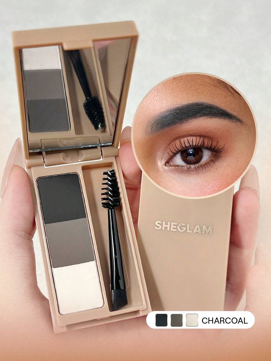 SHEGLAM Brow Palette – Blendable Eyebrow Pomade for Soft Defined Brows