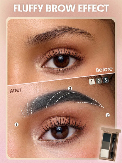 SHEGLAM Brow Palette – Blendable Eyebrow Pomade for Soft Defined Brows