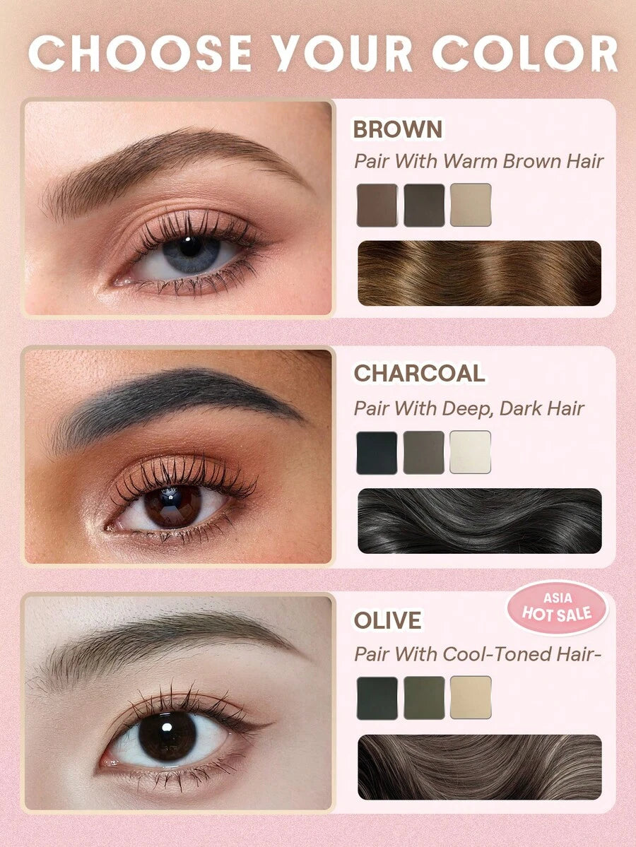 SHEGLAM Brow Palette – Blendable Eyebrow Pomade for Soft Defined Brows