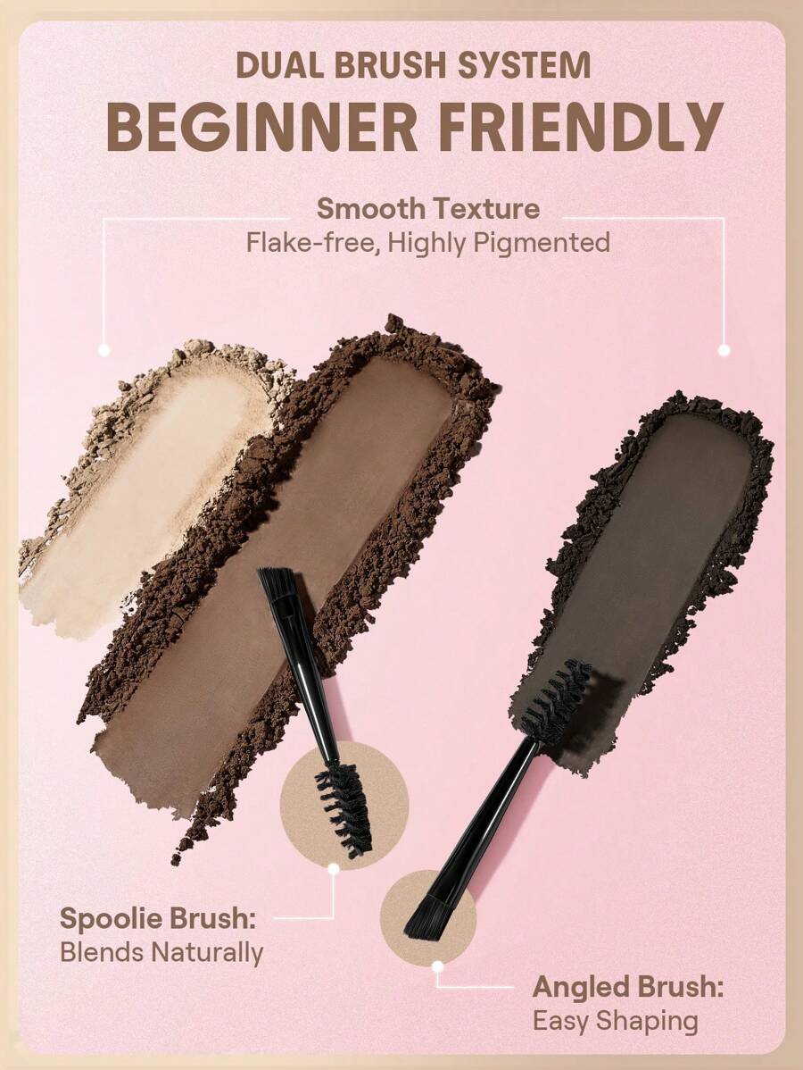 SHEGLAM Brow Palette – Blendable Eyebrow Pomade for Soft Defined Brows