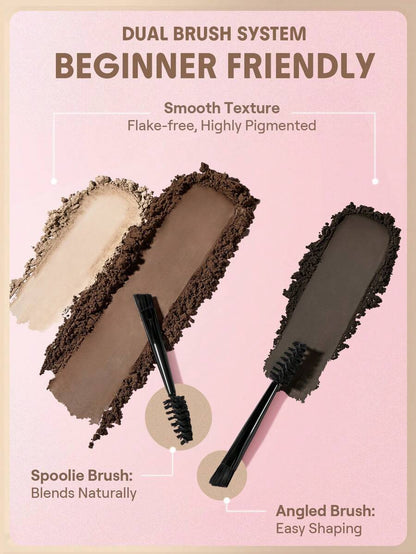 SHEGLAM Brow Palette – Blendable Eyebrow Pomade for Soft Defined Brows