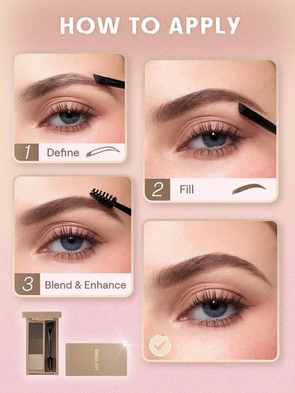 SHEGLAM Brow Palette – Blendable Eyebrow Pomade for Soft Defined Brows