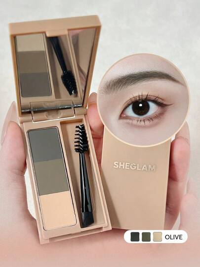 SHEGLAM Brow Palette – Blendable Eyebrow Pomade for Soft Defined Brows