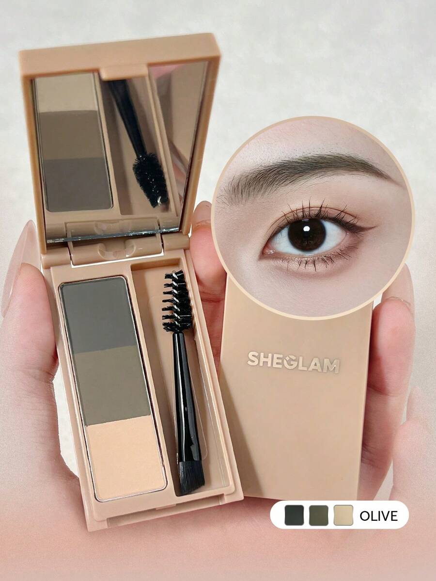 SHEGLAM Brow Palette – Blendable Eyebrow Pomade for Soft Defined Brows