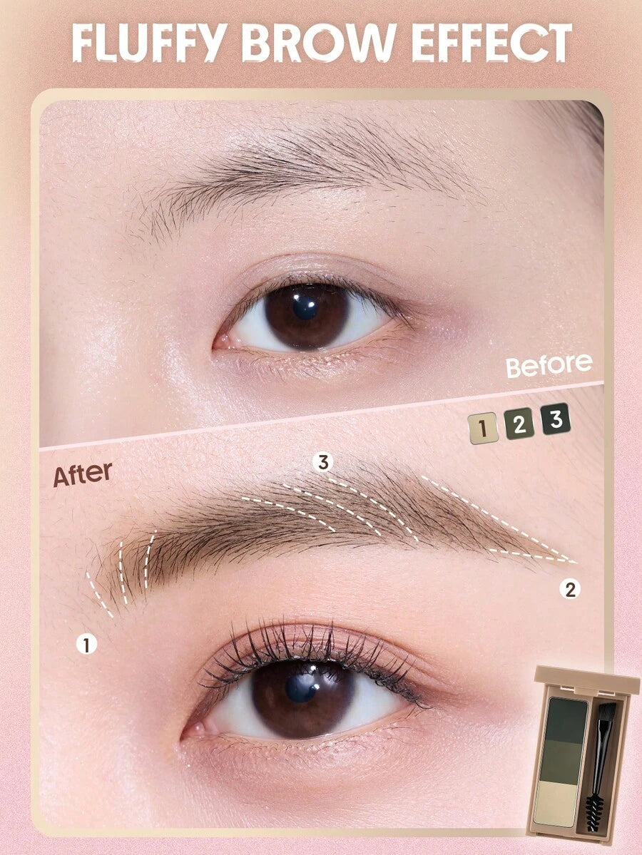 SHEGLAM Brow Palette – Blendable Eyebrow Pomade for Soft Defined Brows