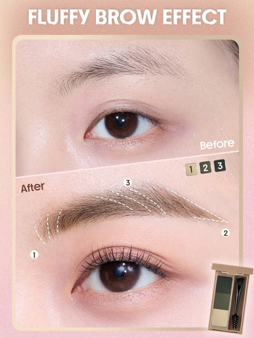 SHEGLAM Brow Palette – Blendable Eyebrow Pomade for Soft Defined Brows
