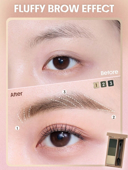 SHEGLAM Brow Palette – Blendable Eyebrow Pomade for Soft Defined Brows