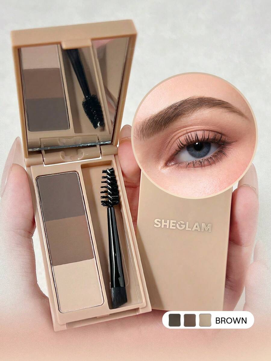 SHEGLAM Brow Palette – Blendable Eyebrow Pomade for Soft Defined Brows