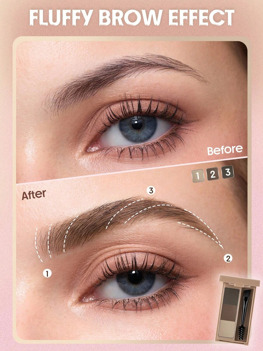 SHEGLAM Brow Palette – Blendable Eyebrow Pomade for Soft Defined Brows