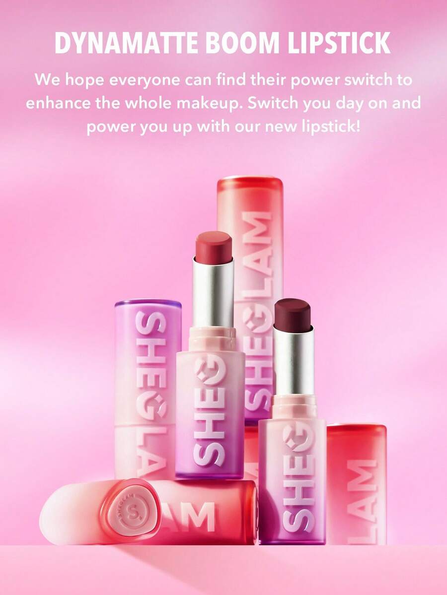 SHEGLAM Long-Lasting Matte Lipstick – Waterproof Transfer-Proof Creamy Lip Color