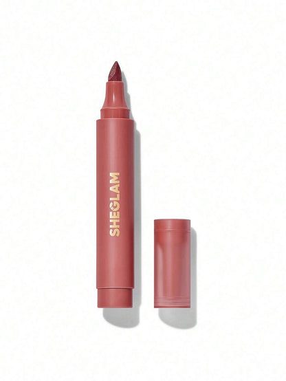 SHEGLAM Love Stained Lip Tint Marker - It Girl | Long-Lasting Matte Wine Lip Stain Pen