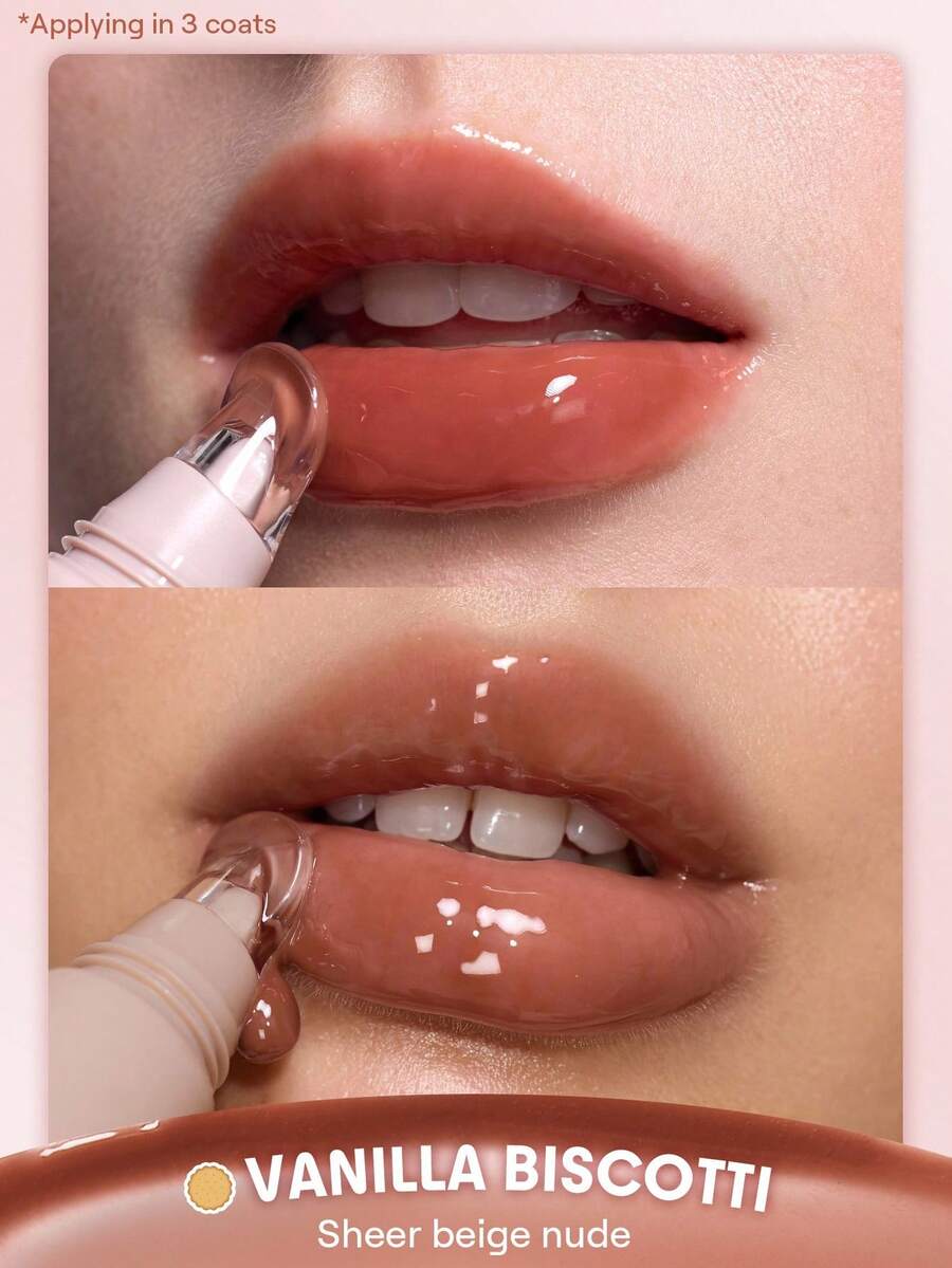 SHEGLAM Moisturizing Lip Gloss – Clear Watery Mirror Shine Lip Makeup