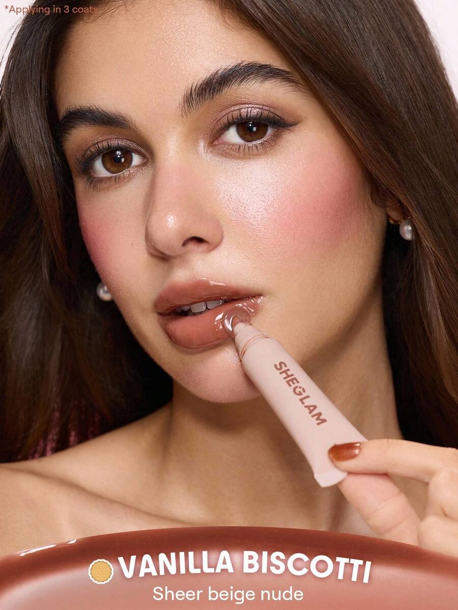 SHEGLAM Moisturizing Lip Gloss – Clear Watery Mirror Shine Lip Makeup