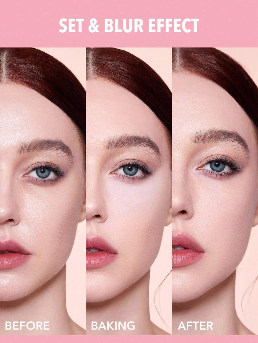 SHEGLAM 2-in-1 Pink Setting Powder Duo – Brightening Under Eye & Face Powder