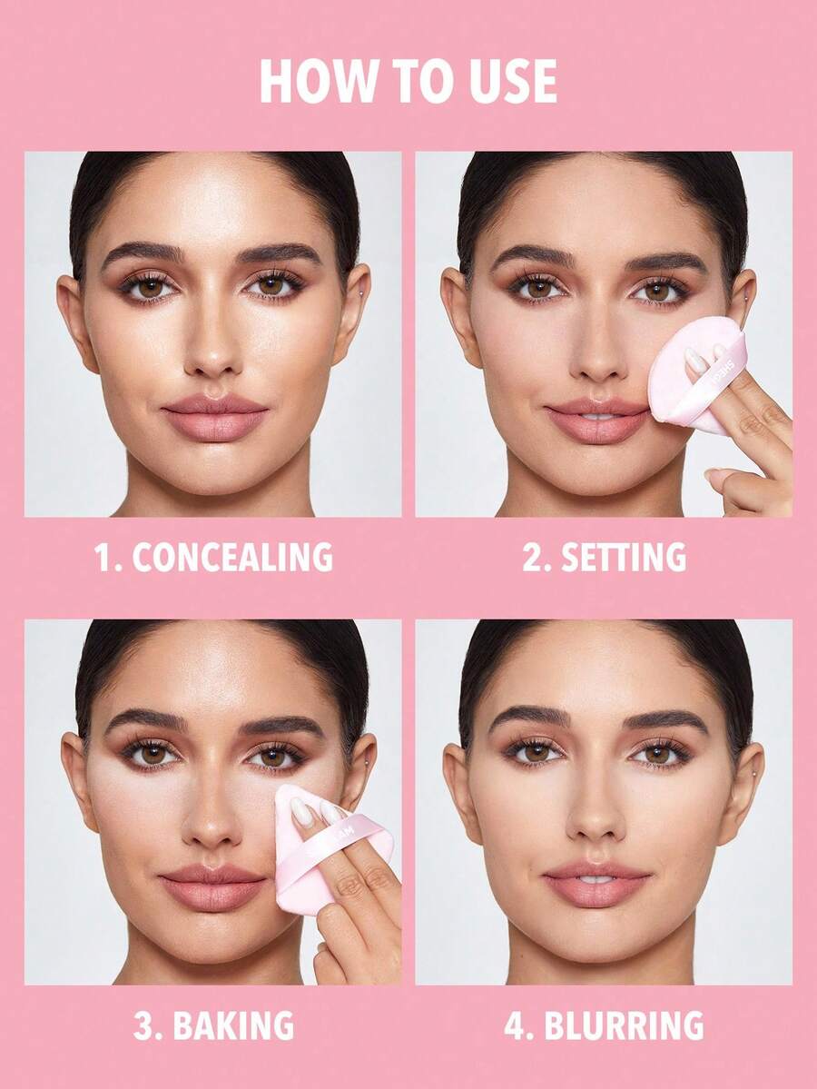 SHEGLAM 2-in-1 Pink Setting Powder Duo – Brightening Under Eye & Face Powder