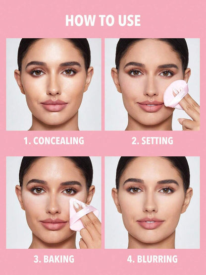 SHEGLAM 2-in-1 Pink Setting Powder Duo – Brightening Under Eye & Face Powder