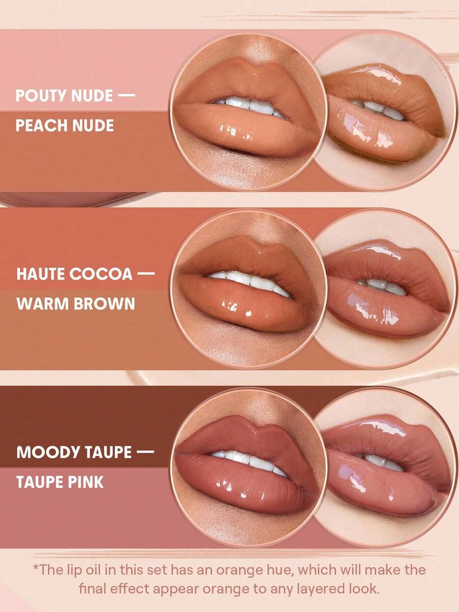 SHEGLAM Lip Liner & Lip Duo Set – 3-in-1 Plumping Gloss & Liquid Lipstick