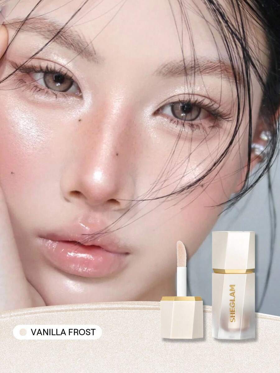 SHEGLAM Glow Bloom Liquid Highlighter - Vanilla Frost | Dewy Gel-Cream Shimmer