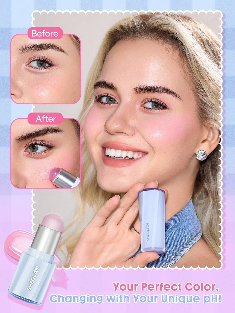 SHEGLAM Buttery Blush Stick – Cream Blush for Soft Natural Cheeks