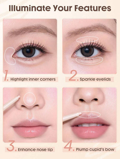 SHEGLAM Lumi-Eye Aegyo-Sal Pen Duo - Cookie Dough | 2-in-1 Brightening & Contouring Eye Stick