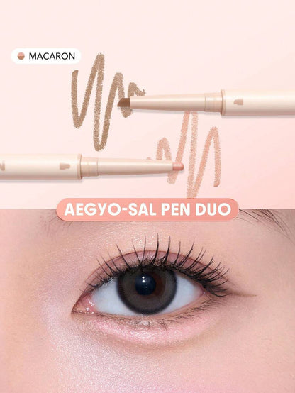 SHEGLAM Lumi-Eye Aegyo-Sal Pen Duo - Cookie Dough | 2-in-1 Brightening & Contouring Eye Stick