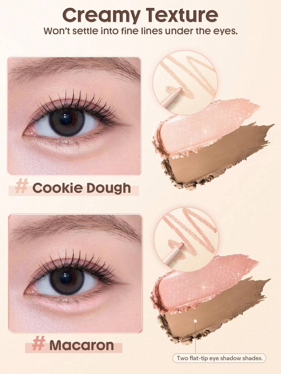 SHEGLAM Lumi-Eye Aegyo-Sal Pen Duo - Cookie Dough | 2-in-1 Brightening & Contouring Eye Stick