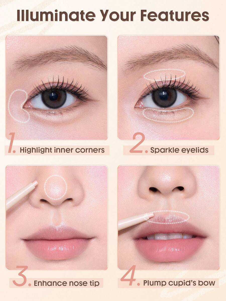 SHEGLAM Lumi-Eye Aegyo-Sal Pen Duo - Cookie Dough | 2-in-1 Brightening & Contouring Eye Stick