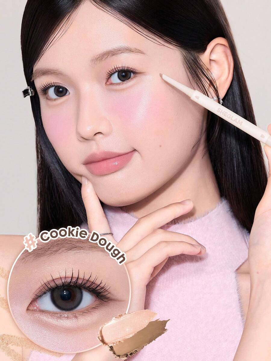 SHEGLAM Lumi-Eye Aegyo-Sal Pen Duo - Cookie Dough | 2-in-1 Brightening & Contouring Eye Stick