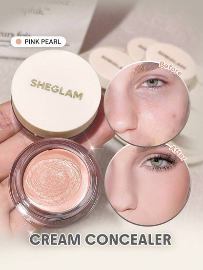SHEGLAM Full Coverage Cream Concealer – Long-Lasting Brightening Corrector