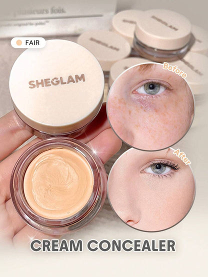 SHEGLAM Full Coverage Cream Concealer – Long-Lasting Brightening Corrector
