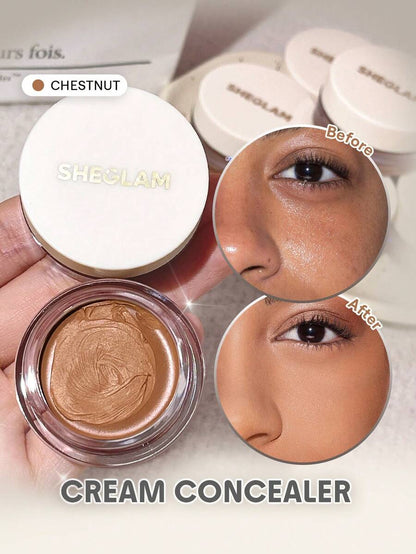 SHEGLAM Full Coverage Cream Concealer – Long-Lasting Brightening Corrector