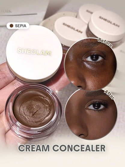 SHEGLAM Full Coverage Cream Concealer – Long-Lasting Brightening Corrector