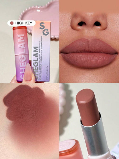 SHEGLAM Long-Lasting Matte Lipstick – Waterproof Transfer-Proof Creamy Lip Color