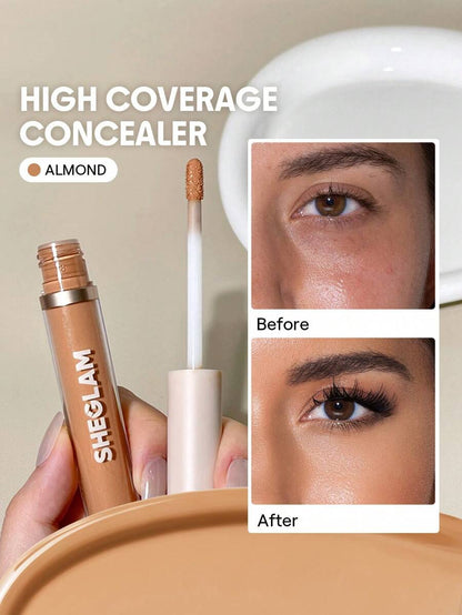 SHEGLAM 12Hr Full Coverage Liquid Concealer – Chantilly Matte Brightening Concealer