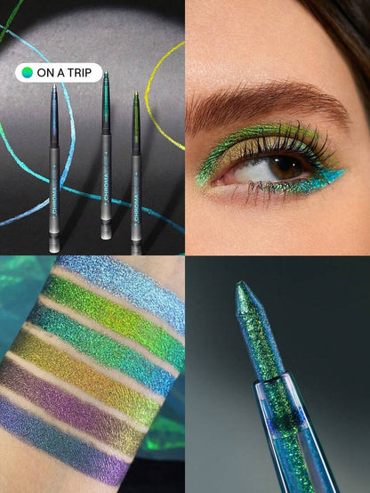 SHEGLAM Multichrome Gel Eyeliner – Waterproof High-Shine Blue Multi-Use Liner